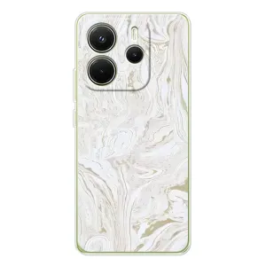 Мраморный чехол на Xiaomi Redmi Note 14 4G (VPrint) (Белый мрамор)