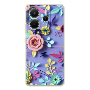 Чохли з квітами для Xiaomi Redmi Note 14 4G (VPrint) (Дизайн квітів)