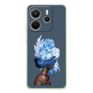 Чехлы (ART) Цветы на Xiaomi Redmi Note 14 4G (VPrint) (Квіти на голові)