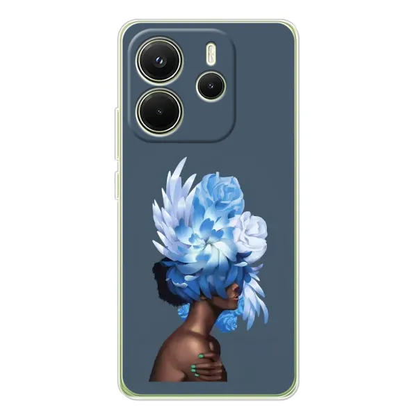 Чохол з принтом «Квіти на голові» для Xiaomi Redmi Note 14 4G (EU)