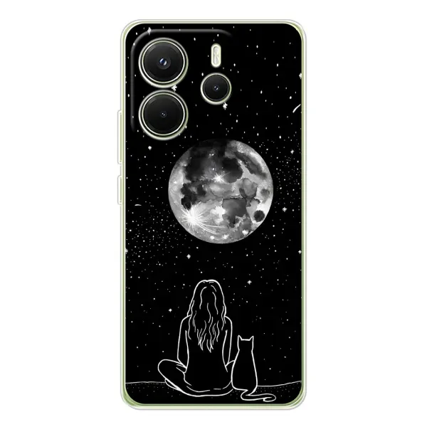 Чехол с принтом «Девушка с котом» для Xiaomi Redmi Note 14 4G (EU) Чехол с принтом «Девушка с котом» для Xiaomi Redmi Note 14 4G (EU)