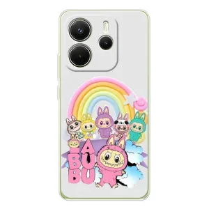 Чохол з Лабубу на Xiaomi Redmi Note 14 4G (Фон Лабубу)