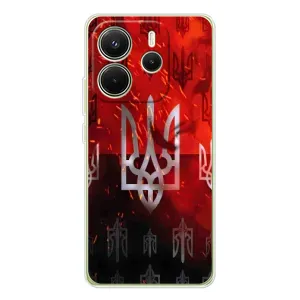 Украинские Чехлы для Xiaomi Redmi Note 14 4G с картинкой УПА (AlphaPrint) (ГЕРБ УПА)