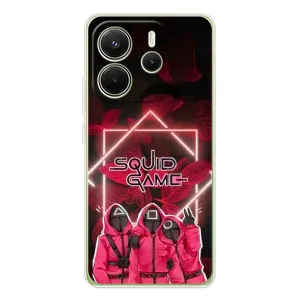Чохол Гра в кальмара для Xiaomi Redmi Note 14 4G (Охоронці Гра кальмара)