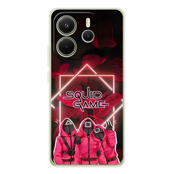 Чохол з принтом «Охоронці Гра кальмара» для Xiaomi Redmi Note 14 4G (EU) Чохол з принтом «Охоронці Гра кальмара» для Xiaomi Redmi Note 14 4G (EU)