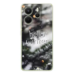 Новогодние, Праздничные Чехлы для Xiaomi Redmi Note 14 4G - 2024 год (Hello winter)