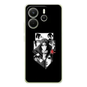 Чехол с принтом «коллаж Итачи» для Xiaomi Redmi Note 14 4G (EU)