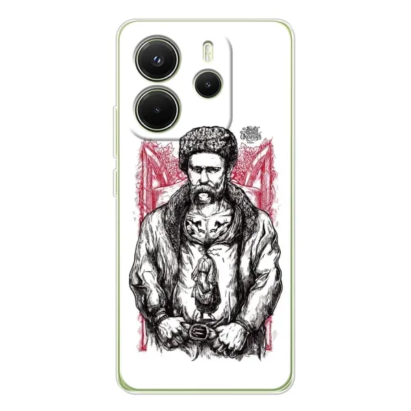 Чохол з принтом «Козак Шевченко» для Xiaomi Redmi Note 14 4G (EU) Чохол з принтом «Козак Шевченко» для Xiaomi Redmi Note 14 4G (EU)