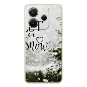 Новогодние, Праздничные Чехлы для Xiaomi Redmi Note 14 4G - 2024 год (Let it snow)