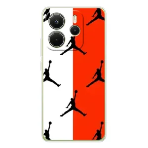 Чехлы для Xiaomi Redmi Note 14 4G - с картинкой JORDAN (AlphaPrint) (Лого Джордан)