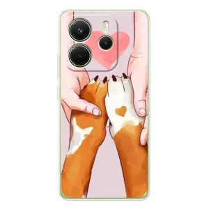 Чехлы с собаками для Xiaomi Redmi Note 14 4G (VPrint) (Любовь к собакам)