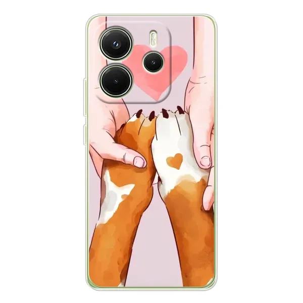 Чехол с принтом «Любовь к собакам» для Xiaomi Redmi Note 14 4G (EU)