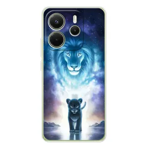 Чехол со Львом для Xiaomi Redmi Note 14 4G (VPrint) (Маленький лев)