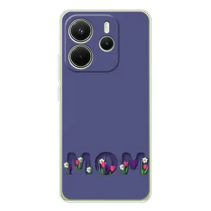 Чохли для мами на Xiaomi Redmi Note 14 4G (Мама в квітах)