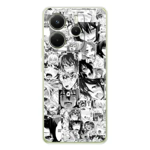 Анимешный чехол для Xiaomi Redmi Note 14 4G (Ahegao manga)