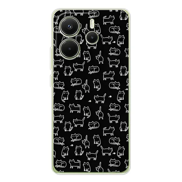 Чехол с принтом «Меленькие котики» для Xiaomi Redmi Note 14 4G (EU)