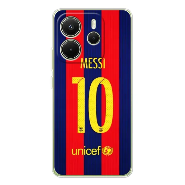 Чехол с принтом «Messi Barca 10» для Xiaomi Redmi Note 14 4G (EU) Чехол с принтом «Messi Barca 10» для Xiaomi Redmi Note 14 4G (EU)