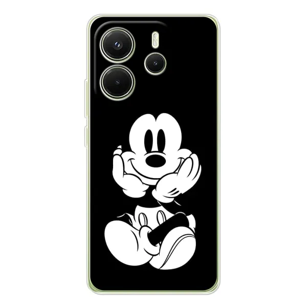Чехол с принтом «Микки на черном» для Xiaomi Redmi Note 14 4G (EU)