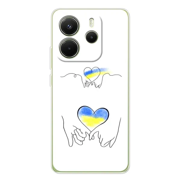 Чохол з принтом «Мир Україні» для Xiaomi Redmi Note 14 4G (EU)