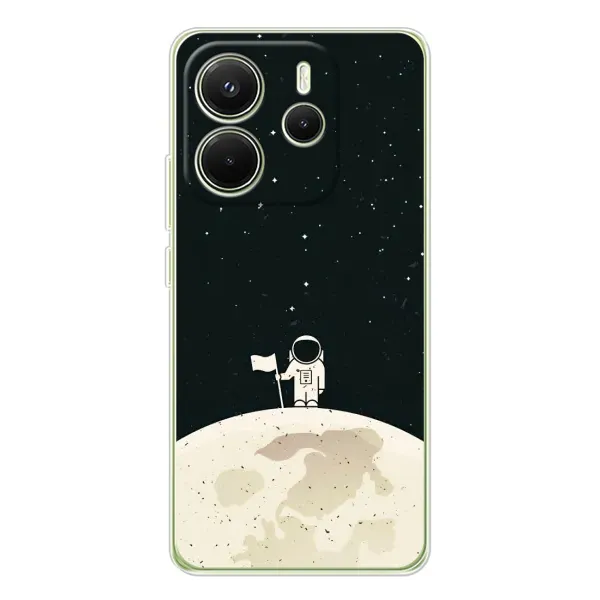 Чехол с принтом «На луне» для Xiaomi Redmi Note 14 4G (EU)