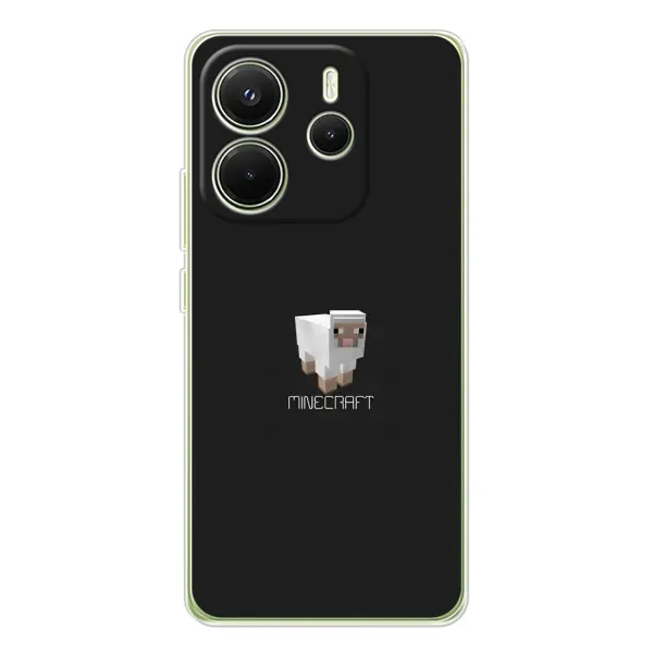Чехол с принтом «Овечка Майнкрафт» для Xiaomi Redmi Note 14 4G (EU)