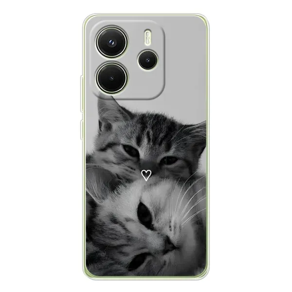 Чехол с принтом «Пара котов» для Xiaomi Redmi Note 14 4G (EU) Чехол с принтом «Пара котов» для Xiaomi Redmi Note 14 4G (EU)