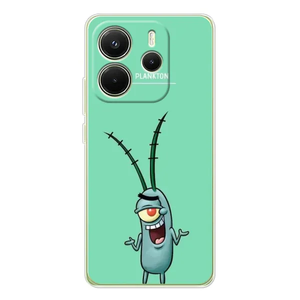 Чехол с принтом «Персонаж Планктон» для Xiaomi Redmi Note 14 4G (EU)