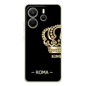 Чехлы для Xiaomi Redmi Note 14 4G (VPrint) - Футбольные клубы (Roma)