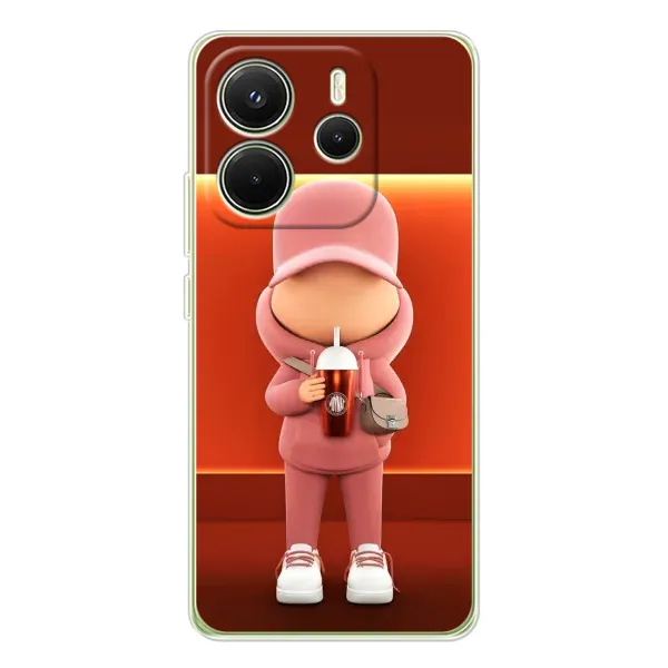 Чехол с принтом «С Кофе» для Xiaomi Redmi Note 14 4G (EU)