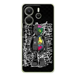 Чехлы для Xiaomi Redmi Note 14 4G - Bearbrick Louis Vuitton (PREMIUMPrint) (Стиль Bearbrick)