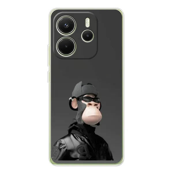 Чохол з принтом «стильна мавпа NFT» для Xiaomi Redmi Note 14 4G (EU)