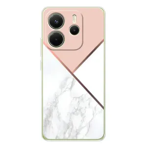Мраморный чехол на Xiaomi Redmi Note 14 4G (VPrint) (Тройной мрамор)