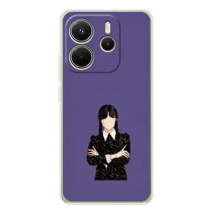 Чохли Венсдей на Xiaomi Redmi Note 14 4G Уенсдей (AlphaPrint) (Венздей у чорному)