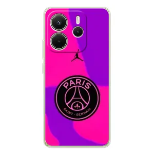 Чохли PSG для Xiaomi Redmi Note 14 4G (AlphaPrint) (яскравий ПСЖ)