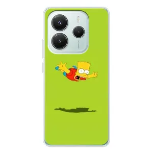 Чехол с Симпсонами для Xiaomi Redmi Note 14 5G (VPrint) (Барт Симпсон)