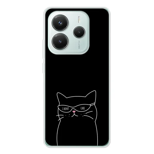 Чехол с принтом «Равнодушный кот» для Xiaomi Redmi Note 14 5G Чехол с принтом «Равнодушный кот» для Xiaomi Redmi Note 14 5G