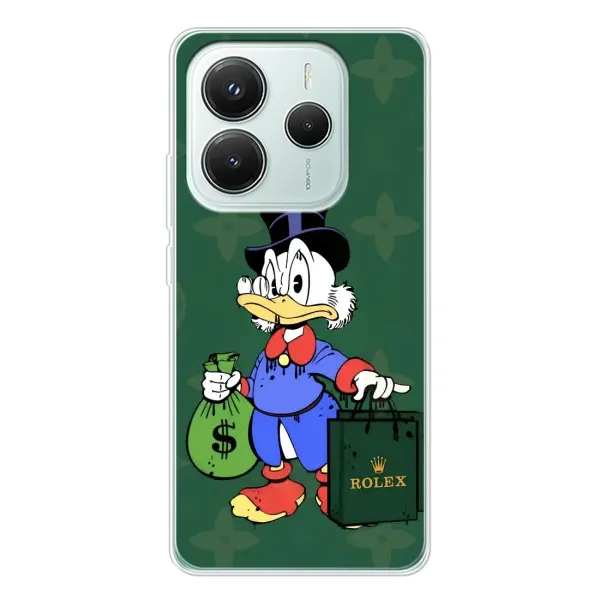 Чехол с принтом «Богатая Утка» для Xiaomi Redmi Note 14 5G