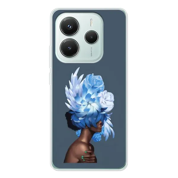 Чехол с принтом «Цветы на голове» для Xiaomi Redmi Note 14 5G Чехол с принтом «Цветы на голове» для Xiaomi Redmi Note 14 5G