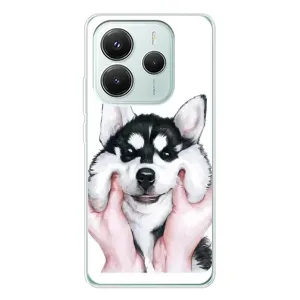 Чехлы с собаками для Xiaomi Redmi Note 14 5G (VPrint) (Довольный Хаски)