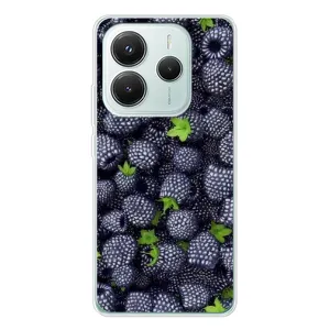 Чехлы с Фруктами для Xiaomi Redmi Note 14 5G (VPrint) (Ежевика)