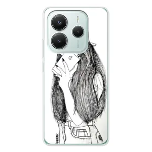Чехол с печатью для Xiaomi Redmi Note 14 5G - (Мода) (AlphaPrint) (Фото девочки)