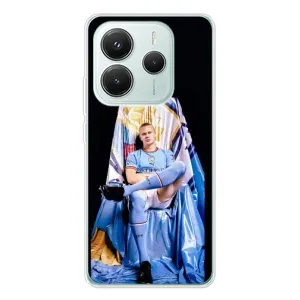 Чехлы с футболистом Ерлинг Холанд для Xiaomi Redmi Note 14 5G (AlphaPrint) (футболист Холанн)
