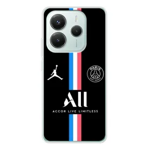 Чехлы PSG для Xiaomi Redmi Note 14 5G (AlphaPrint) (футболка ПСЖ)