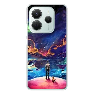 Космические Чехлы для Редми Ноут 14 5Джи (VPrint) (Галактический вид)