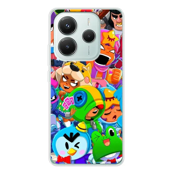 Чохол з принтом «Герої Бравл Старс» для Xiaomi Redmi Note 14 5G