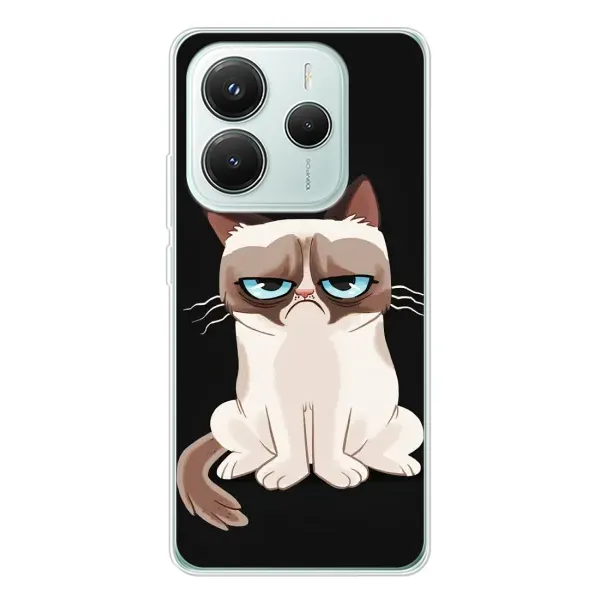 Чохол з принтом «Сумний кіт» для Xiaomi Redmi Note 14 5G