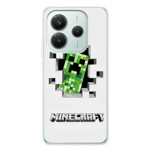 Чохол Майнкрафт на Xiaomi Redmi Note 14 5G (AlphaPrint) Minecraft (кріпер Майнкрафт)