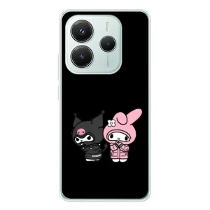 Чехол с кроликом Куроми на Xiaomi Redmi Note 14 5G (Куроми и Мелоди)
