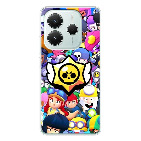 Чохол з принтом «Лого Brawl Stars» для Xiaomi Redmi Note 14 5G