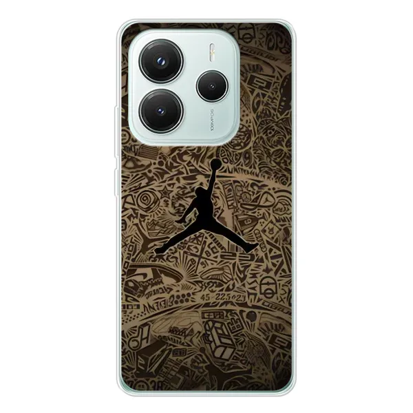 Чохол з принтом «Logo Jordan» для Xiaomi Redmi Note 14 5G Чохол з принтом «Logo Jordan» для Xiaomi Redmi Note 14 5G